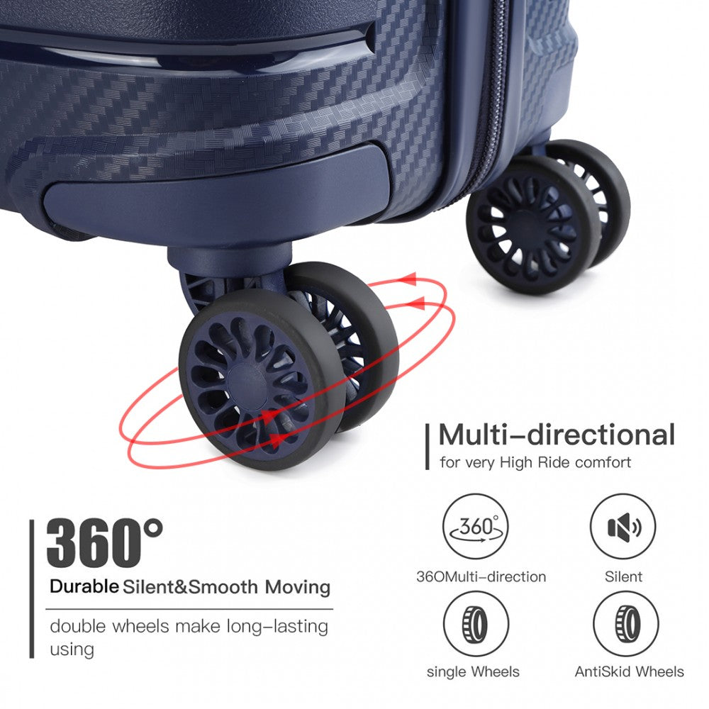 Kono K2091L Hard Shell Suitcase With TSA Lock