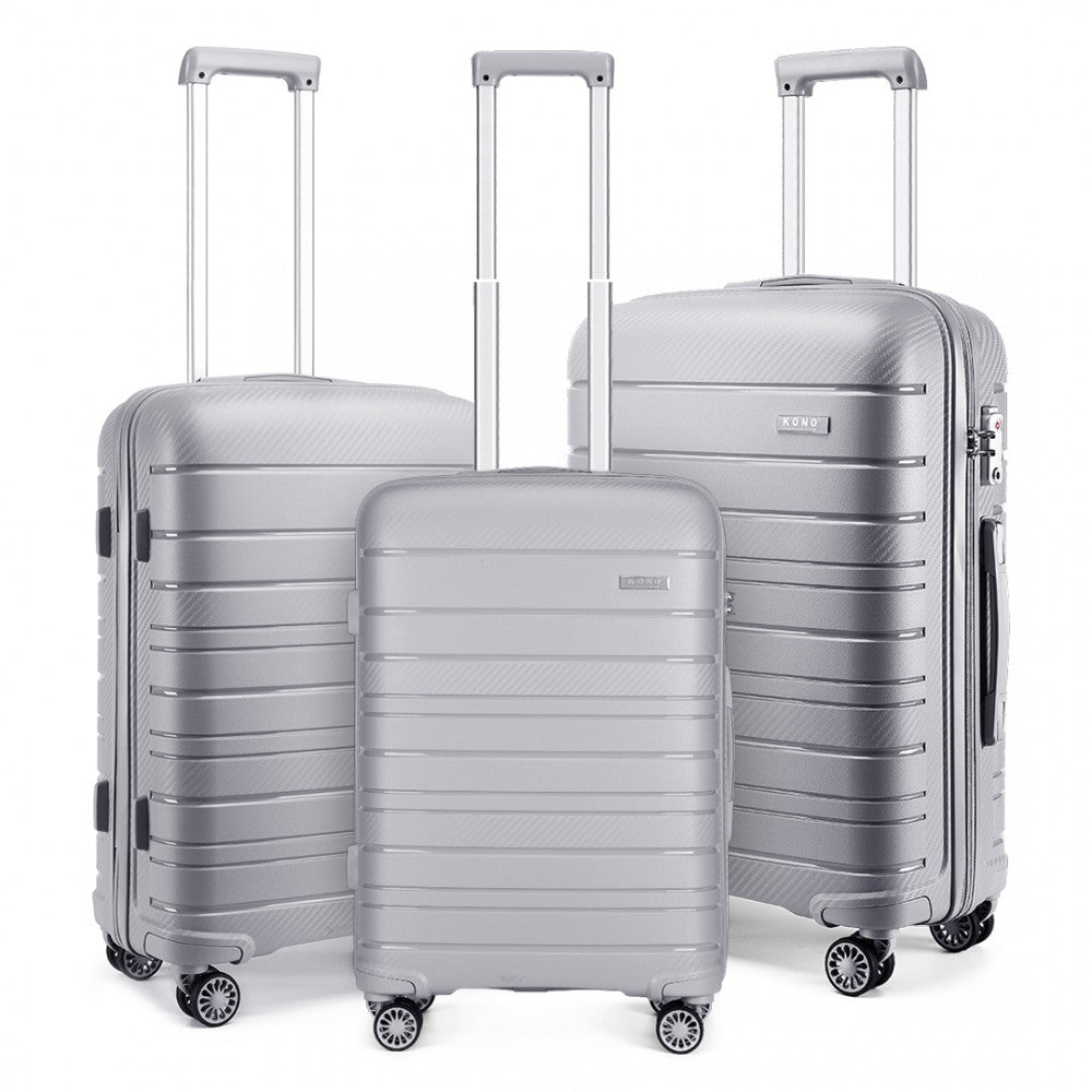 Kono Horizon 4 Wheel Hard Shell Suitcase with TSA Lock
