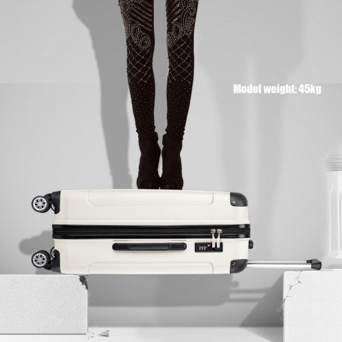 Kono K1777 Hard Shell Medium Suitcase - 24 Inch