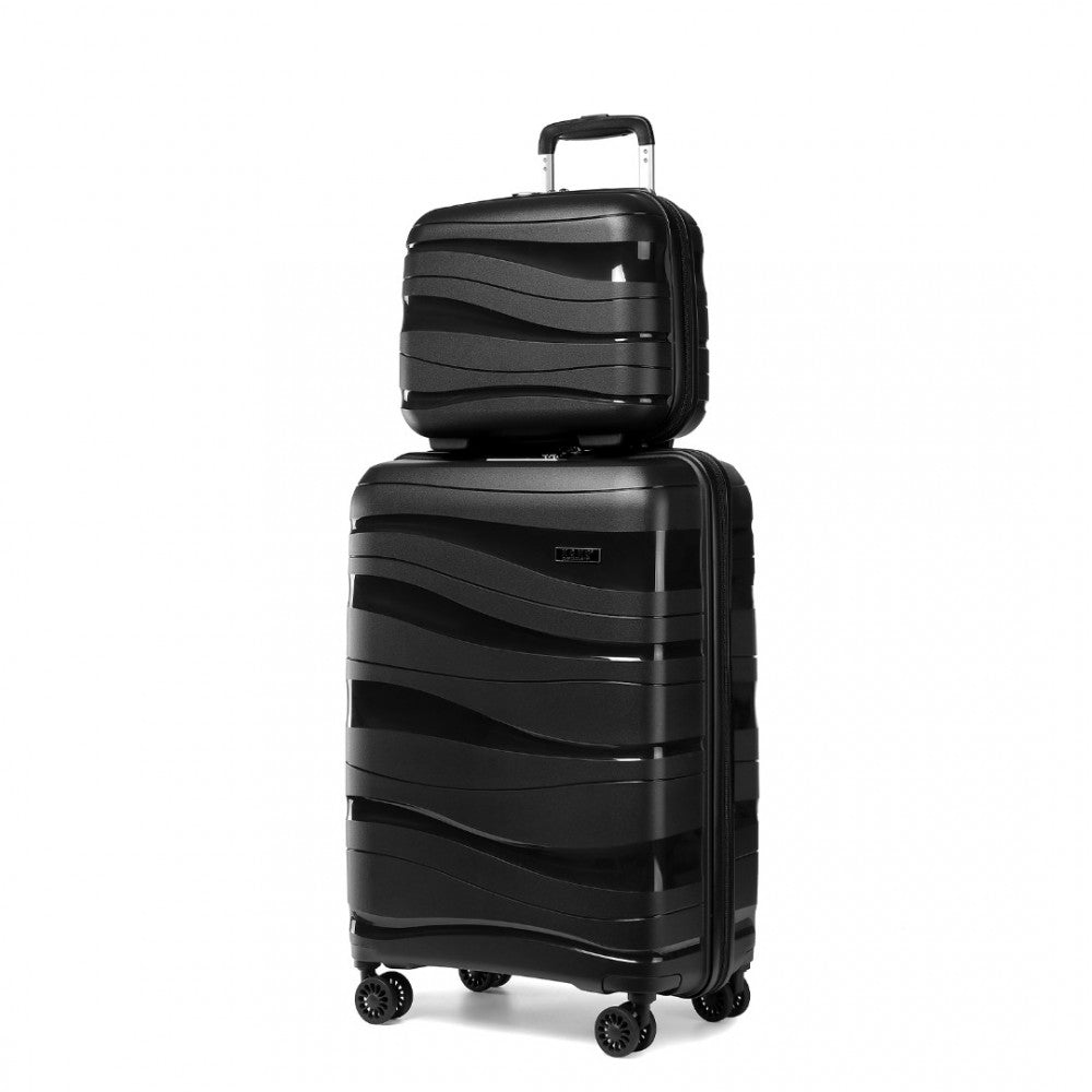 Kono K2094L Bright Hard Shell Suitcase With TSA Lock