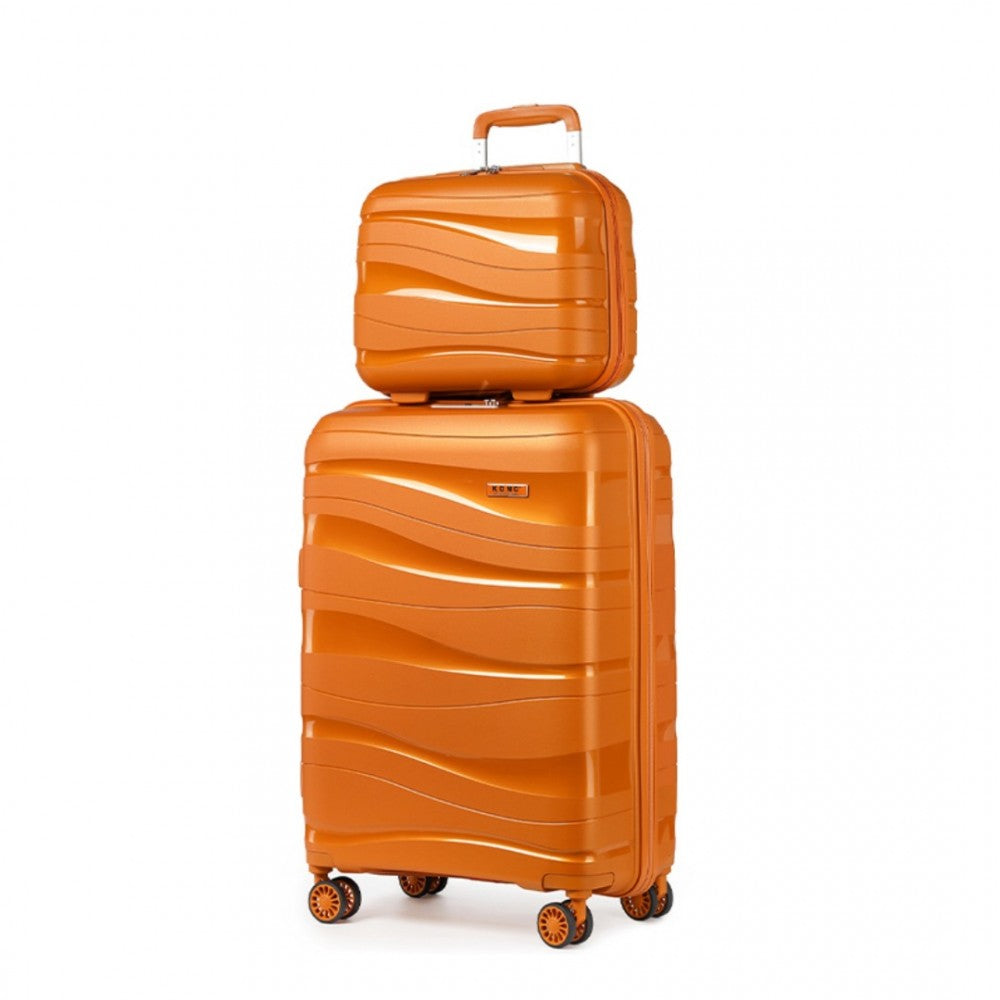 Kono K2094L Bright Hard Shell Suitcase With TSA Lock