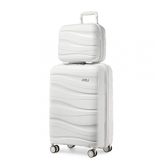 Kono K2094L Bright Hard Shell Suitcase With TSA Lock