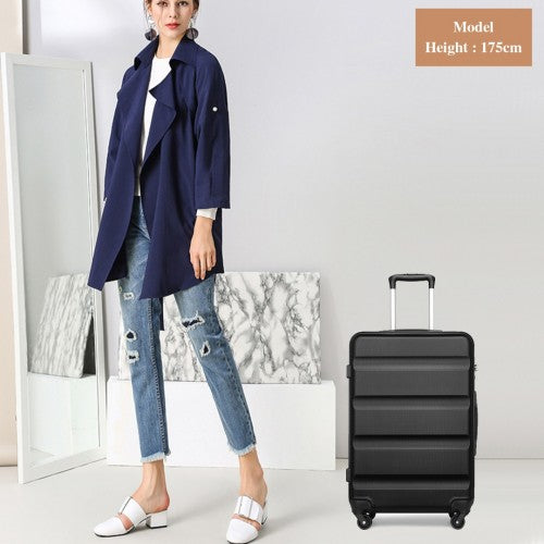 Kono K2191L Hard Shell Medium Suitcase - 24 Inch