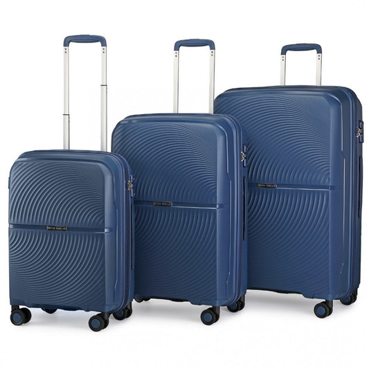 Kono Lightweight K2393L 4 Wheel Suitcase With TSA Lock