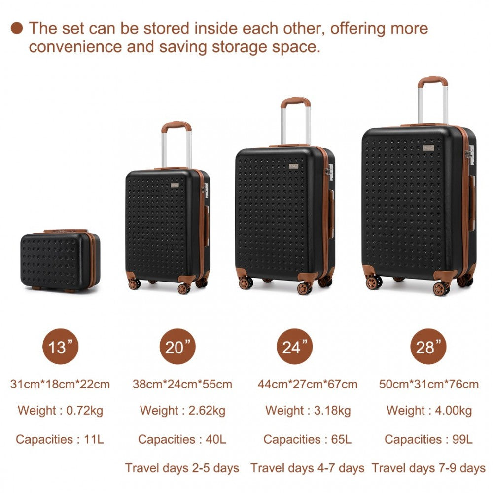 Kono Explorer 4 Wheel Luggage With TSA Lock