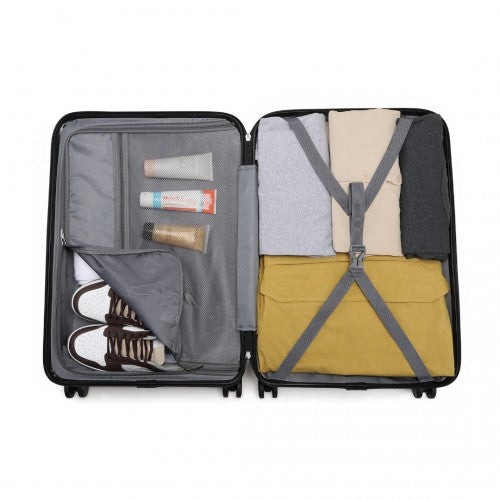 Kono K2395L Hard Shell Medium Suitcase - 24 Inch