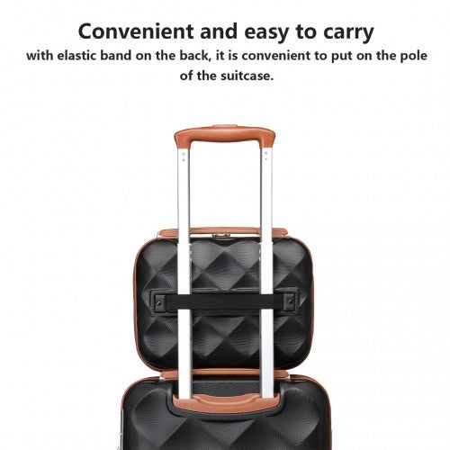 Kono K2395L Hard Shell Cabin Suitcase - 13 Inch