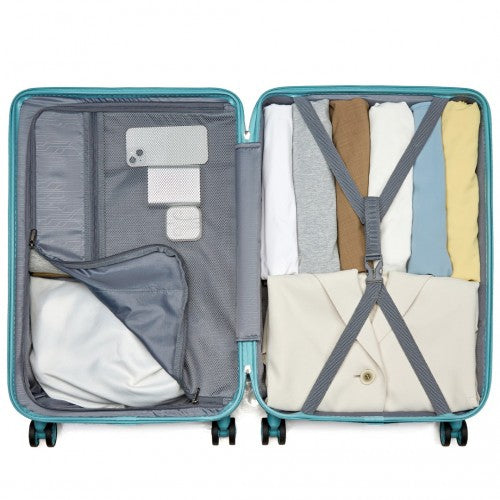 Kono KSS2495 Hard Shell Medium Suitcase - 24 Inch