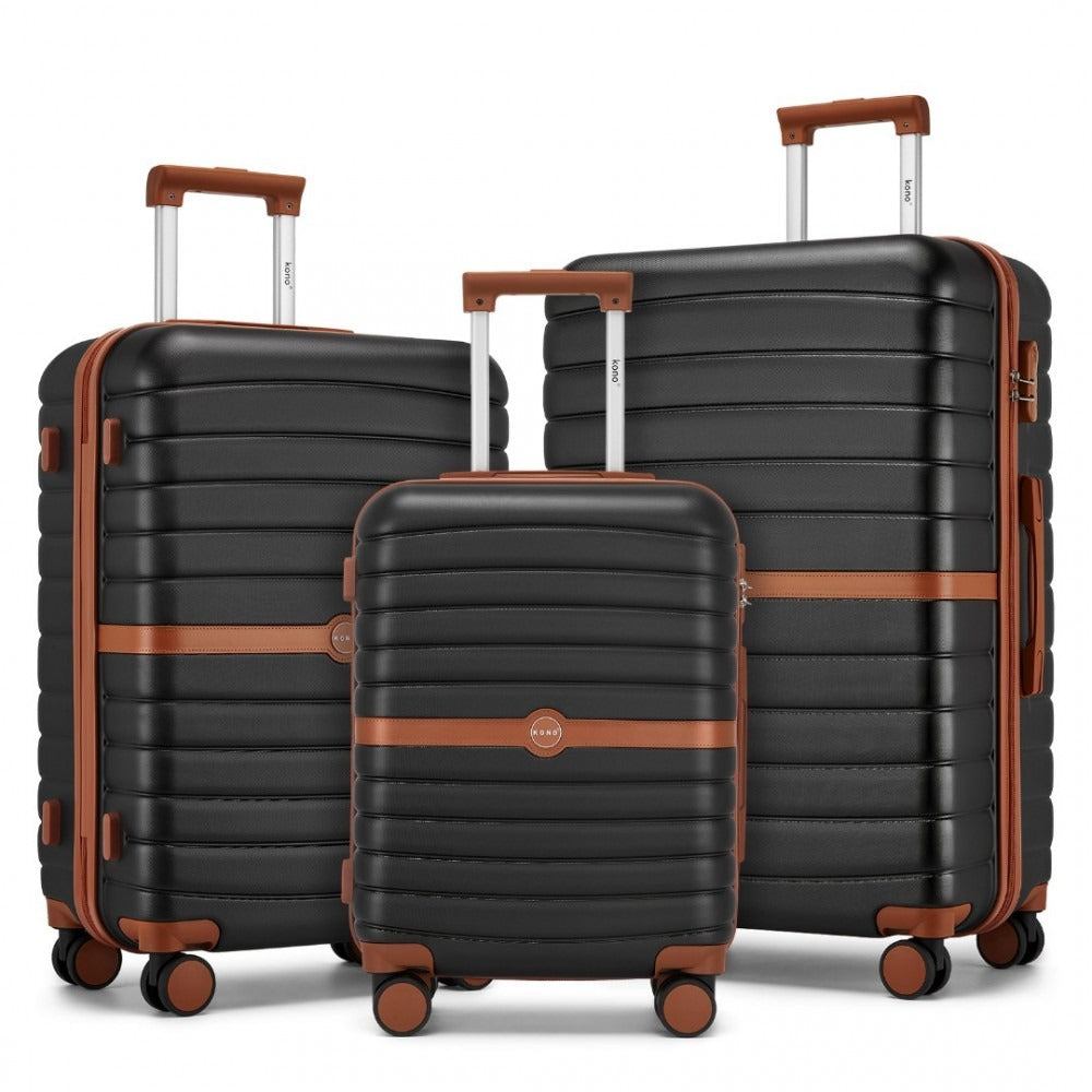 Kono Holiday Lightweight 4 Wheel Suitcase With TSA Lock