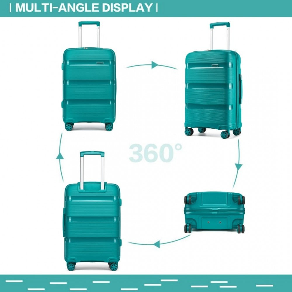 Kono Escape Lightweight 4 Wheel Hard Shell Suitcase With TSA Lock