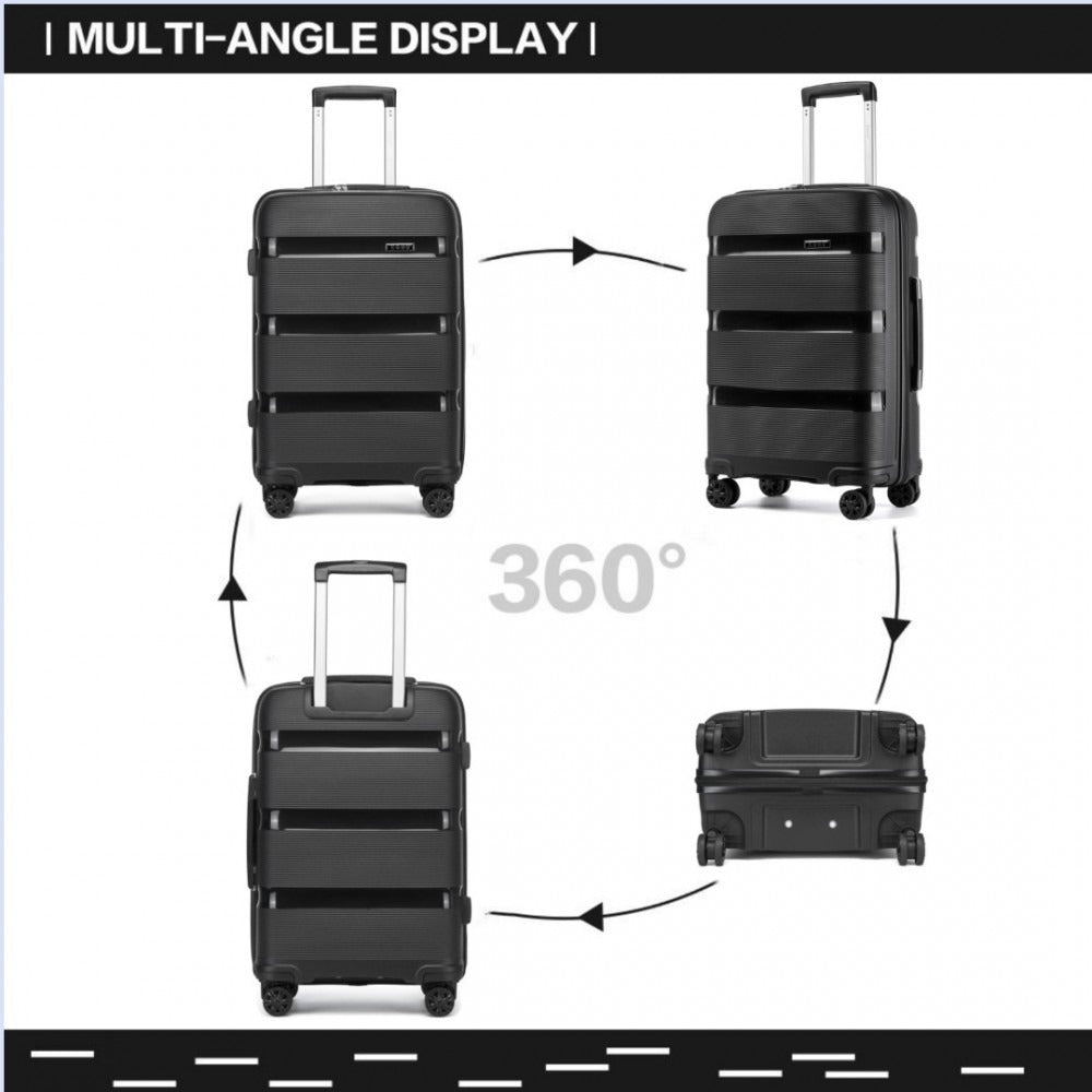 Kono Escape Lightweight 4 Wheel Hard Shell Suitcase With TSA Lock