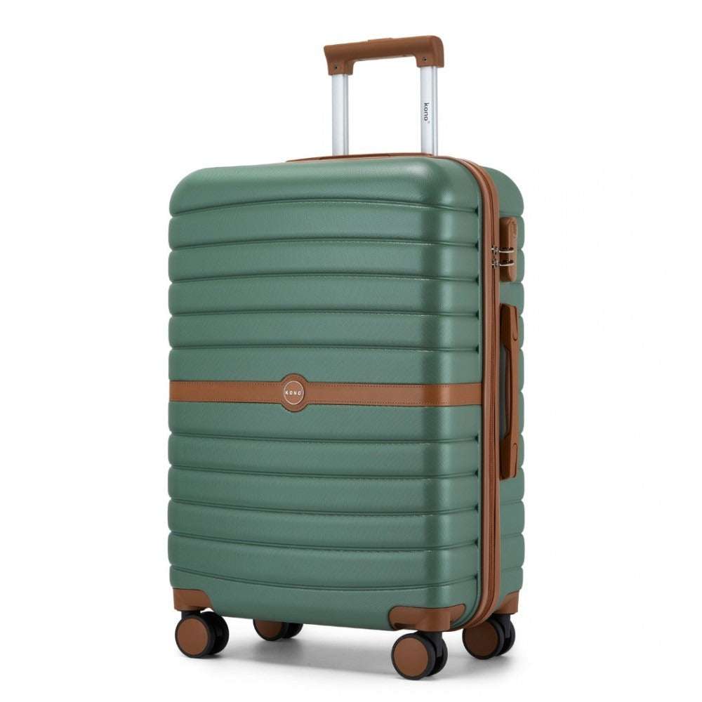 Kono Holiday Lightweight 4 Wheel Suitcase With TSA Lock