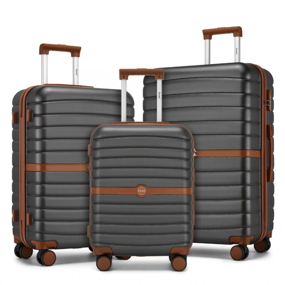 Kono Holiday Lightweight 4 Wheel Suitcase With TSA Lock