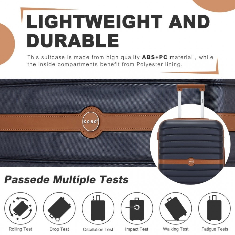 Kono Holiday Lightweight 4 Wheel Suitcase With TSA Lock