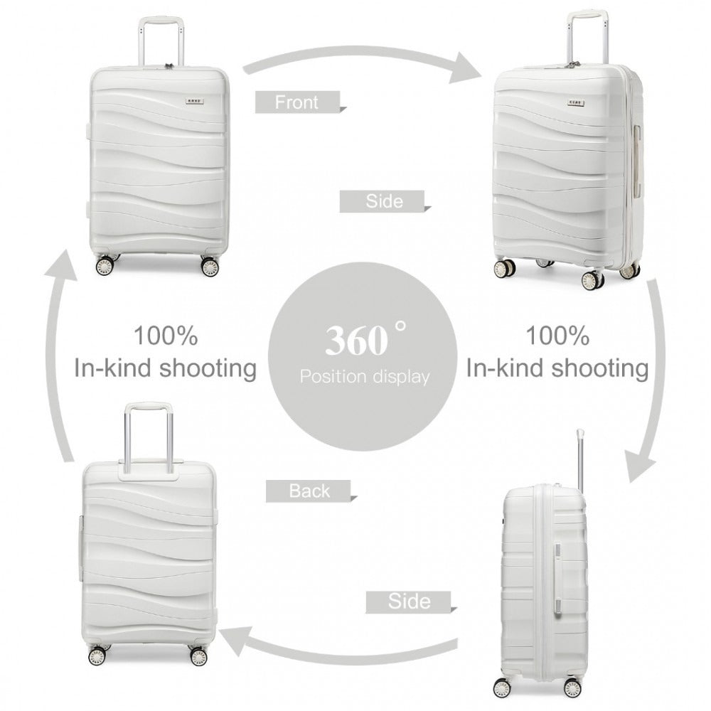 Kono Roamer Bright 4 Wheel Hard Shell Luggage With TSA Lock