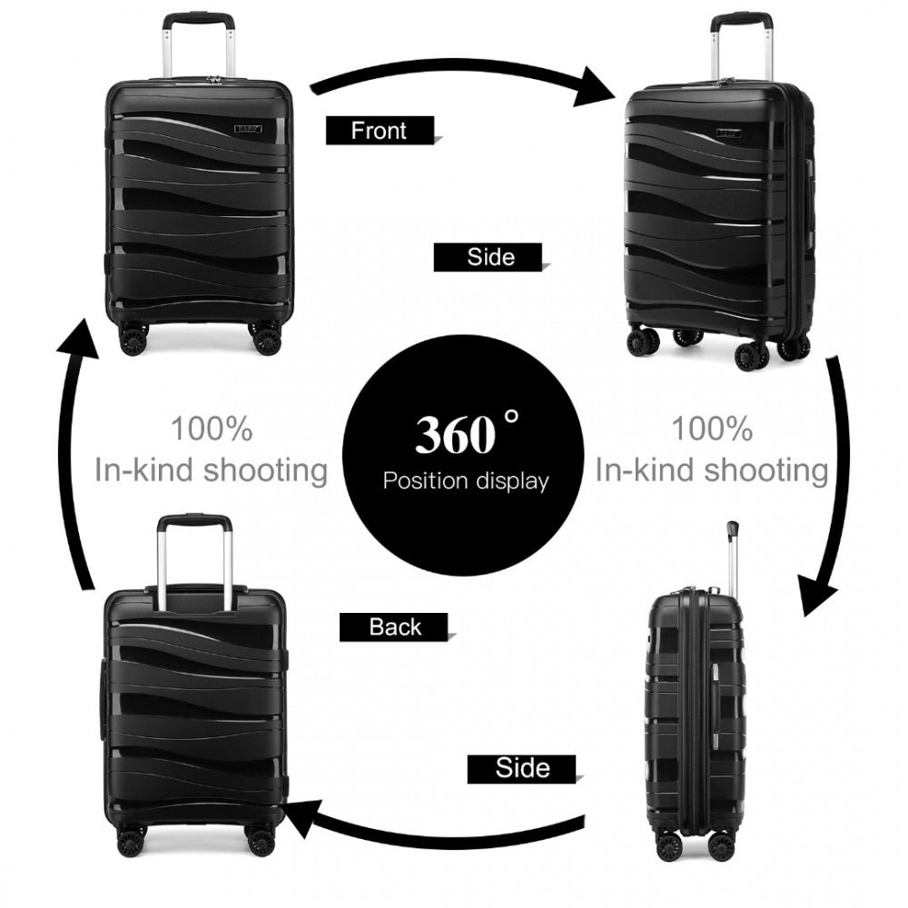 Kono Roamer Bright 4 Wheel Hard Shell Luggage With TSA Lock