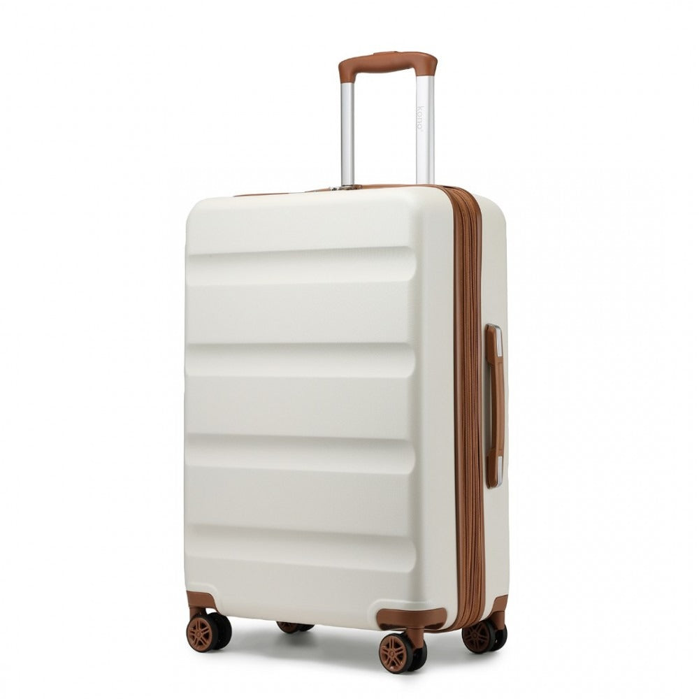 Kono Traveler 4 Wheel Lightweight Hard Shell Suitcase With TSA Lock