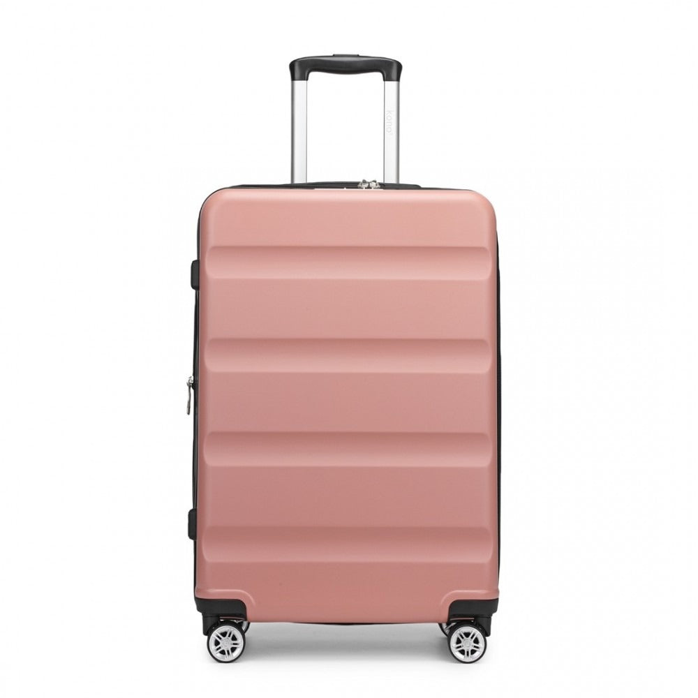 Kono Traveler 4 Wheel Lightweight Hard Shell Suitcase With TSA Lock