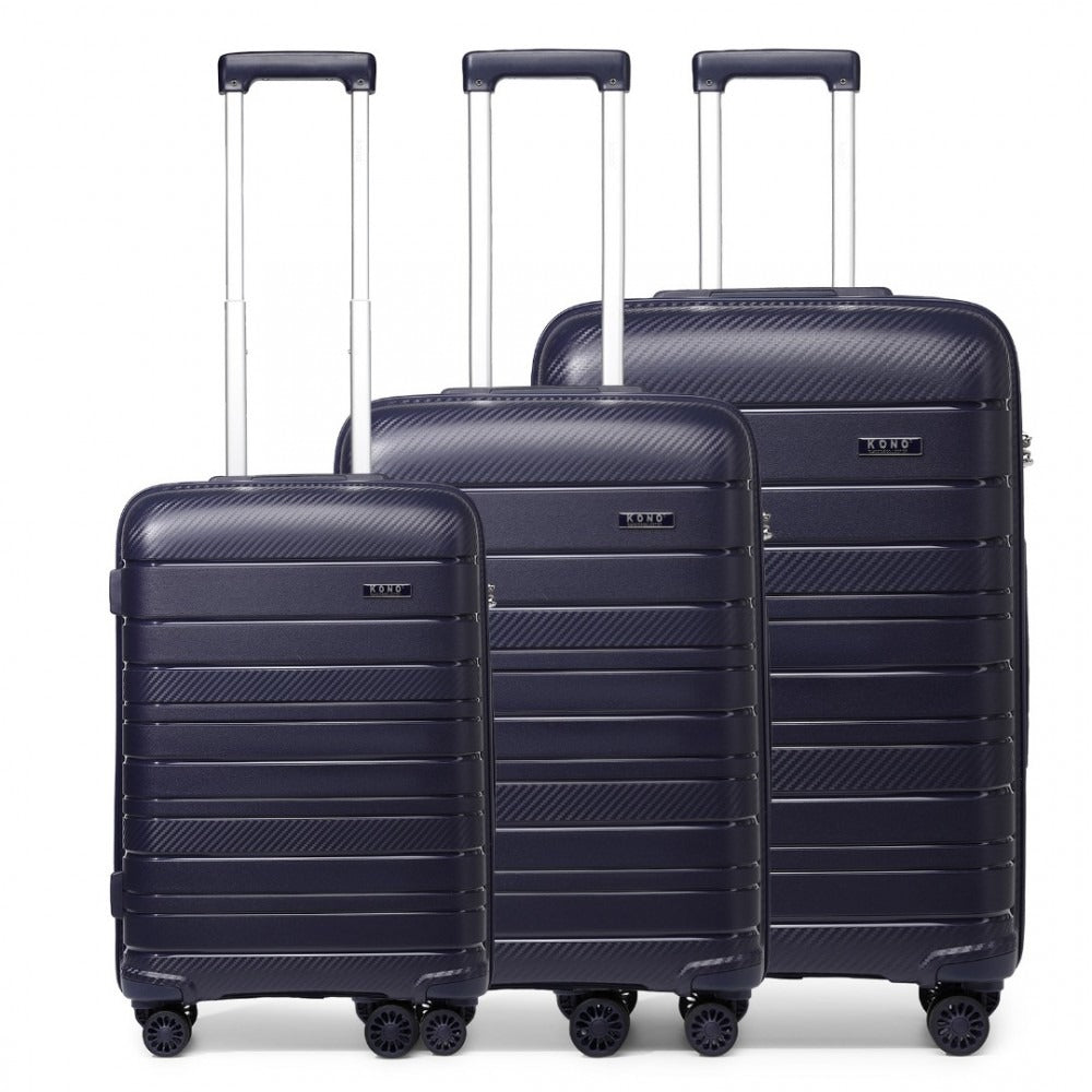 Kono Horizon 4 Wheel Hard Shell Suitcase with TSA Lock