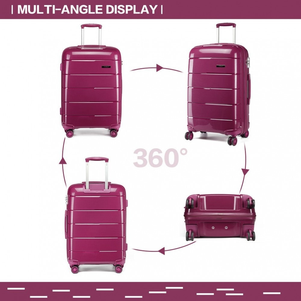 Kono K1997L Hard Shell Luggage With TSA Lock