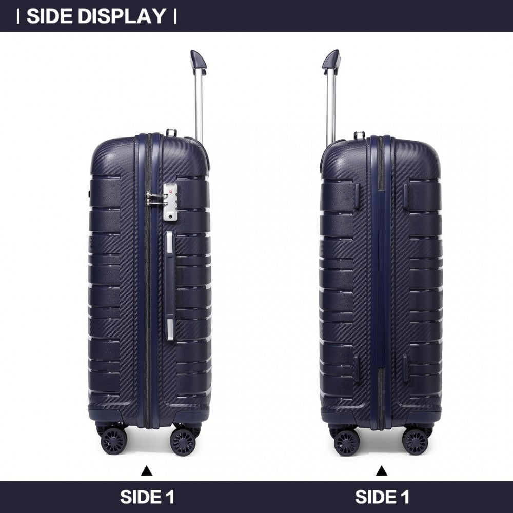 Kono Horizon 4 Wheel Hard Shell Suitcase with TSA Lock
