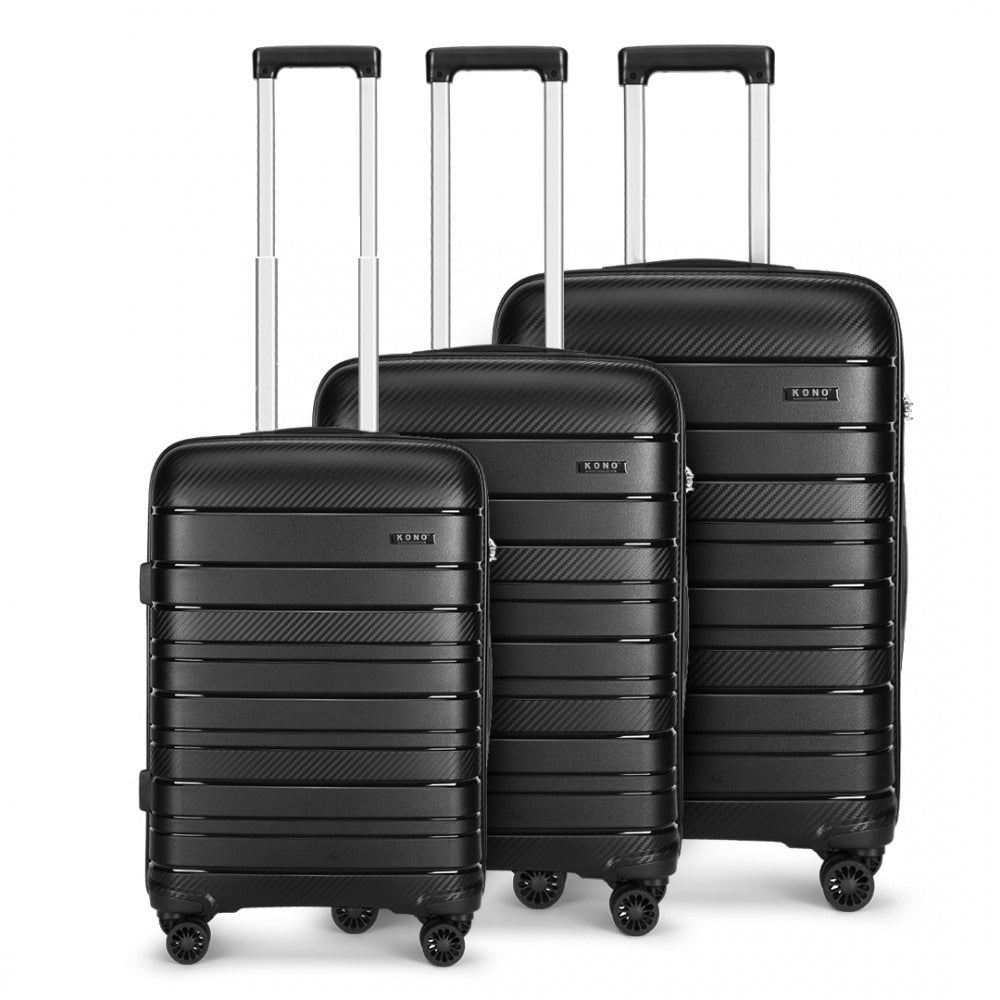 Kono Horizon 4 Wheel Hard Shell Suitcase with TSA Lock