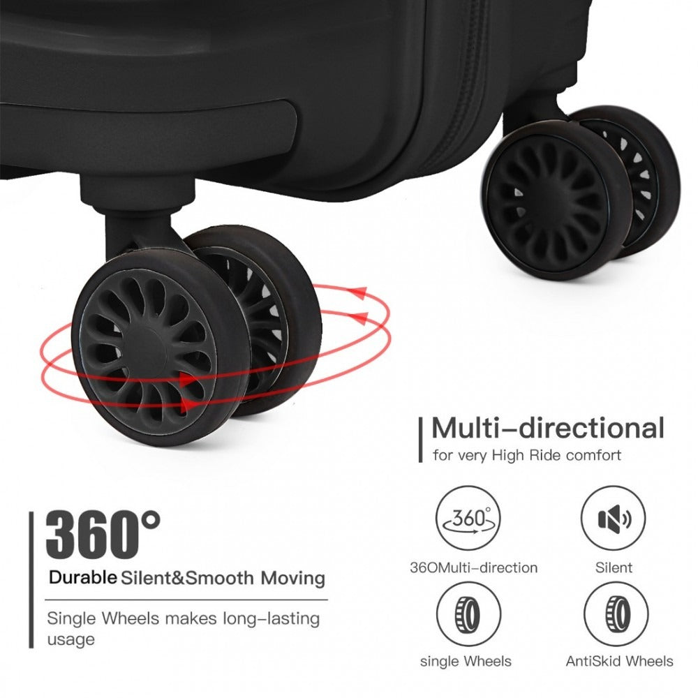 Kono Roamer Bright 4 Wheel Hard Shell Luggage With TSA Lock