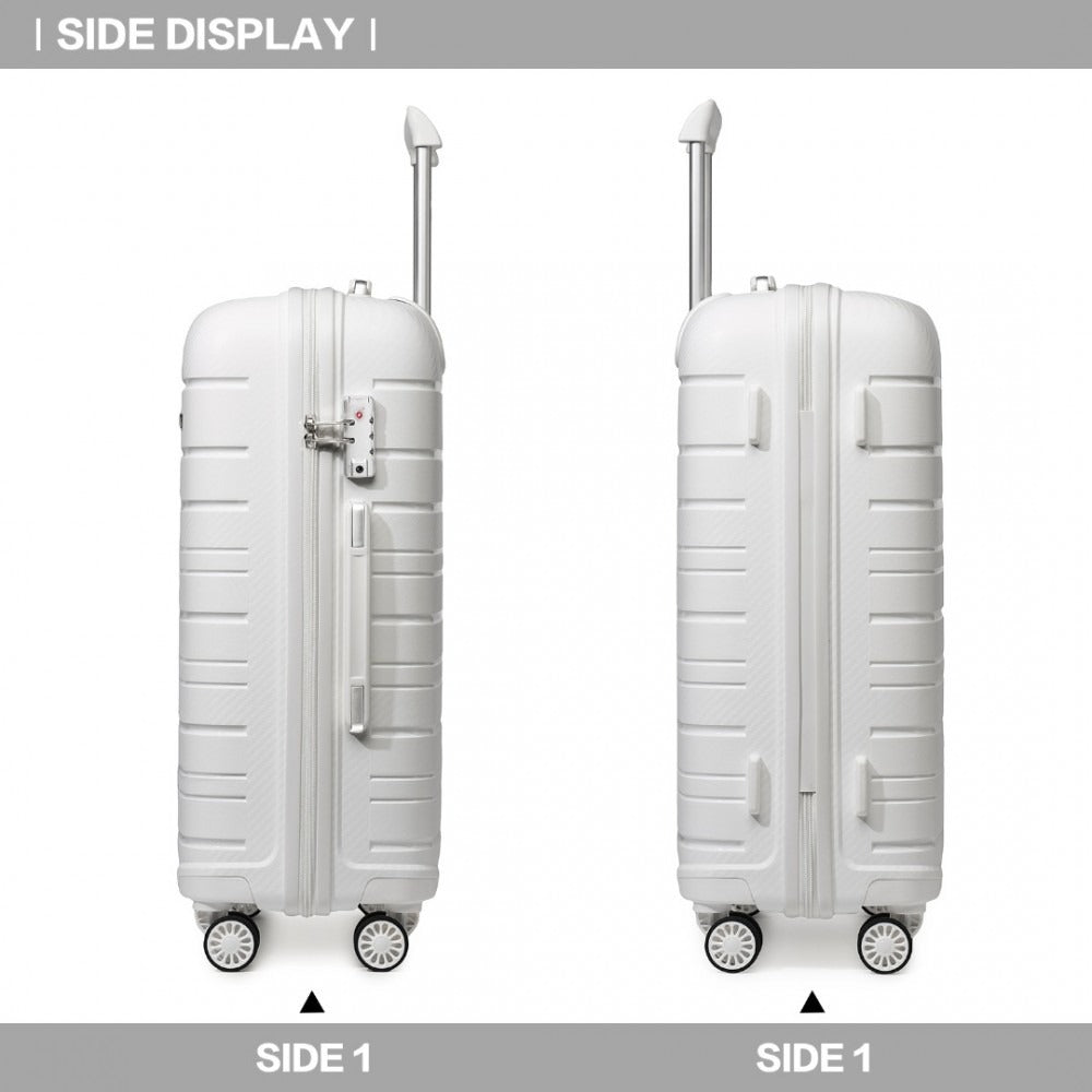Kono Horizon 4 Wheel Hard Shell Suitcase with TSA Lock