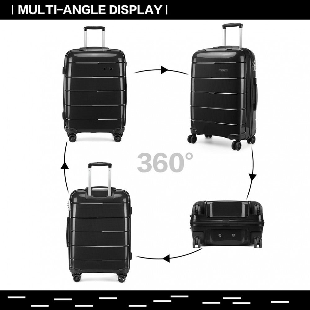Kono K1997L Hard Shell Luggage With TSA Lock