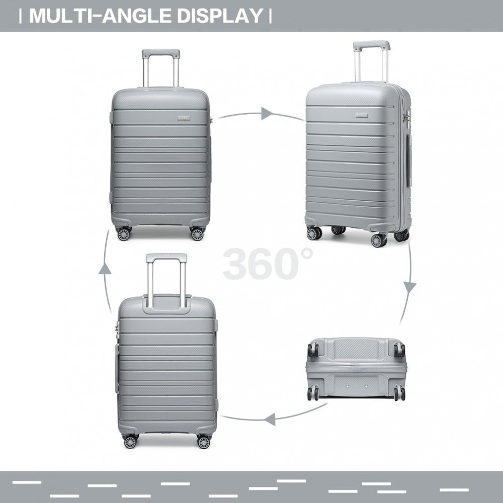 Kono Horizon 4 Wheel Hard Shell Suitcase with TSA Lock