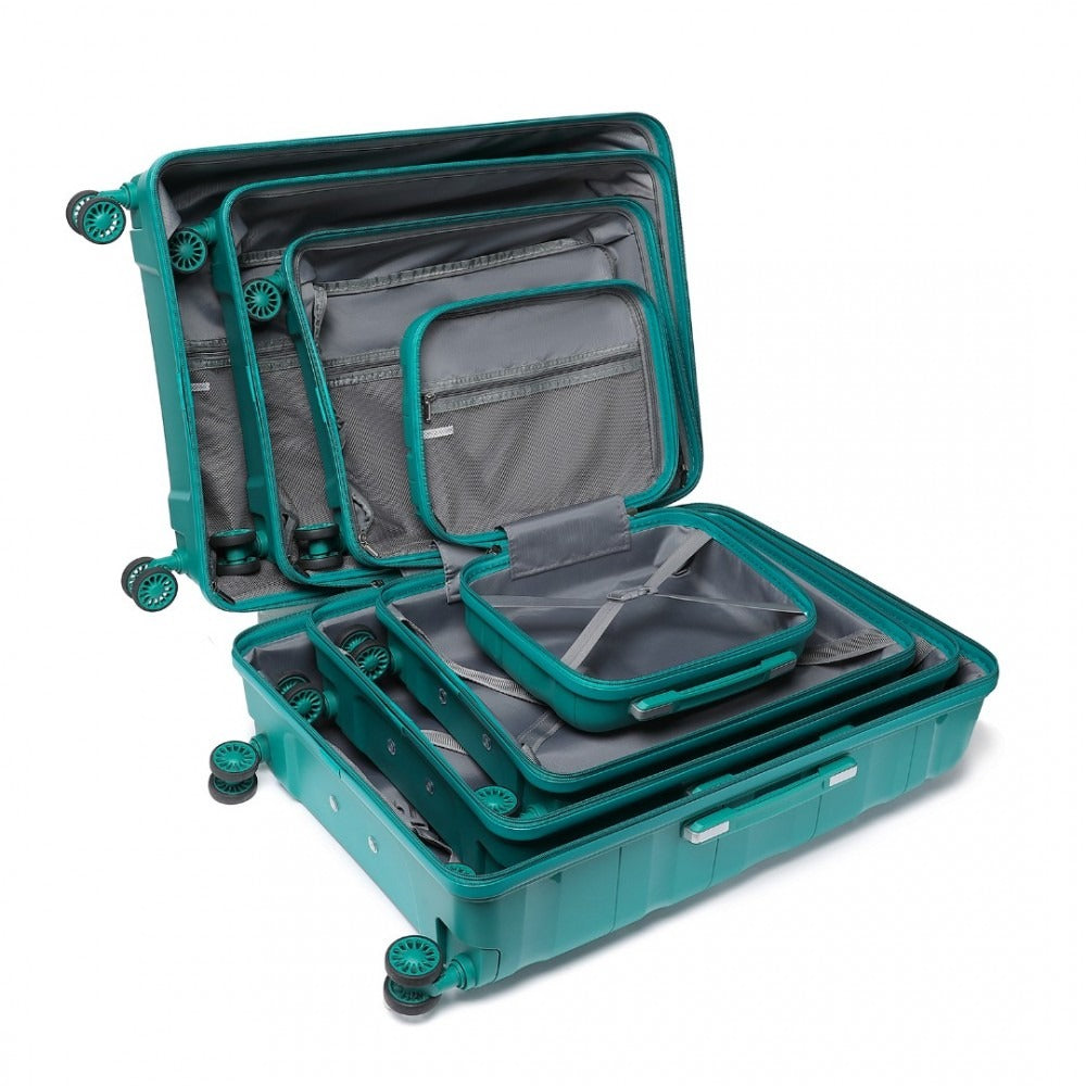 Kono Roamer Bright 4 Wheel Hard Shell Luggage With TSA Lock