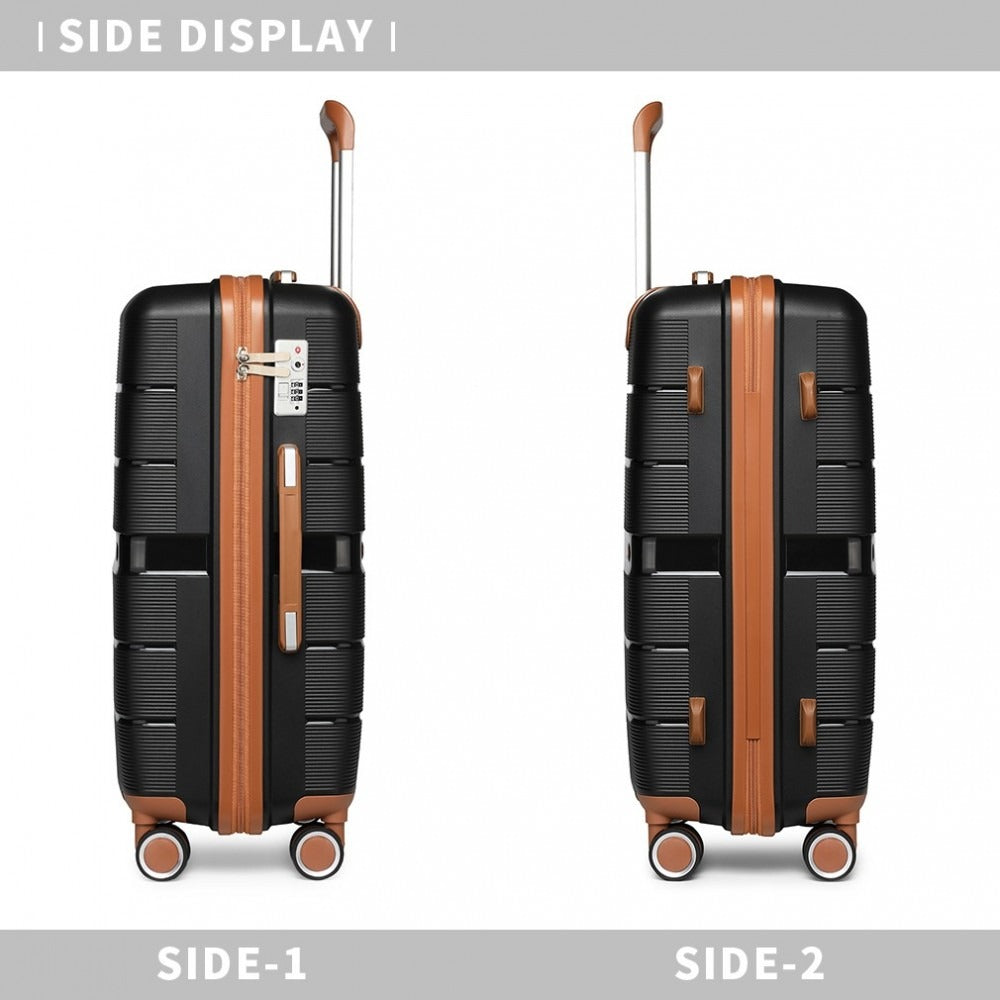 Kono Atlas Lightweight 4 Wheel Hard Shell Luggage With TSA Lock