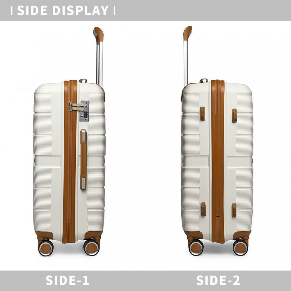 Kono Atlas Lightweight 4 Wheel Hard Shell Luggage With TSA Lock