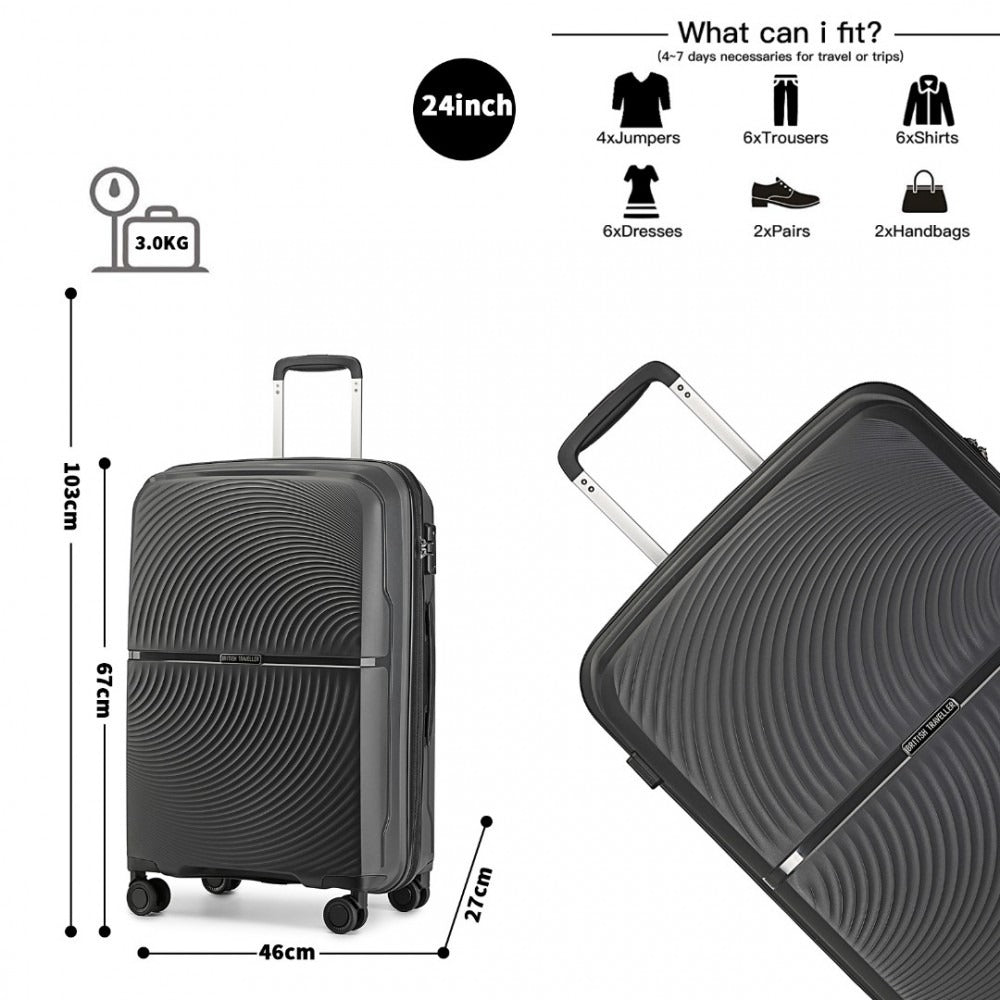 Kono Drift 4 Wheel Lightweight 4 Wheel Luggage With TSA Lock