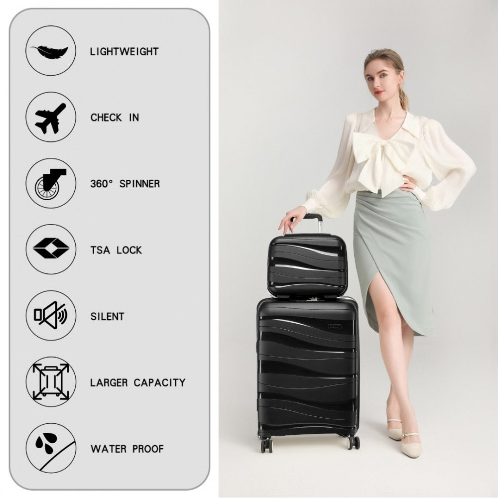 Kono Roamer Bright 4 Wheel Hard Shell Luggage With TSA Lock