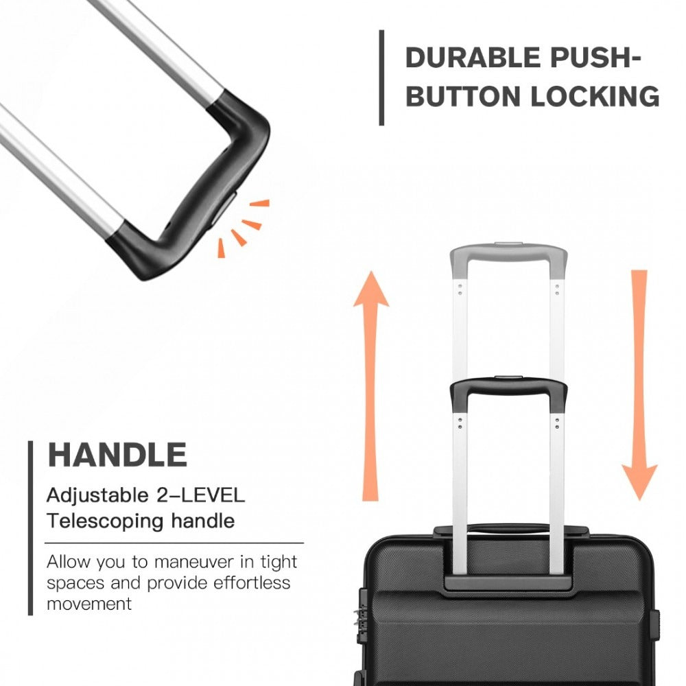 Kono Nomad Lightweight Hard Shell Suitcase With TSA Lock