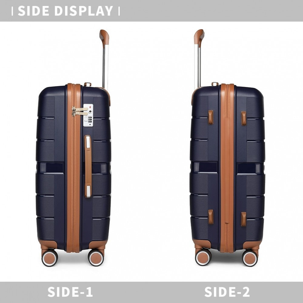 Kono Atlas Lightweight 4 Wheel Hard Shell Luggage With TSA Lock