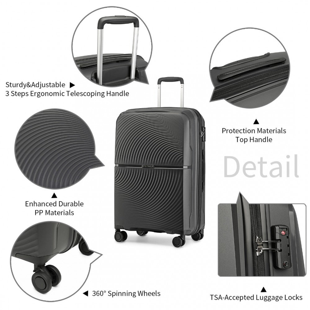 Kono Drift 4 Wheel Lightweight 4 Wheel Luggage With TSA Lock