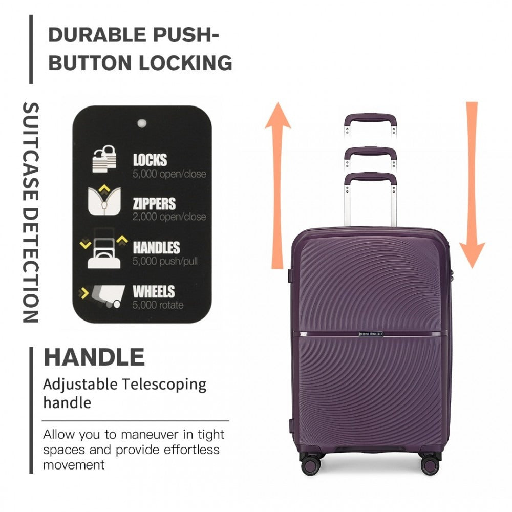 Kono Drift 4 Wheel Lightweight 4 Wheel Luggage With TSA Lock