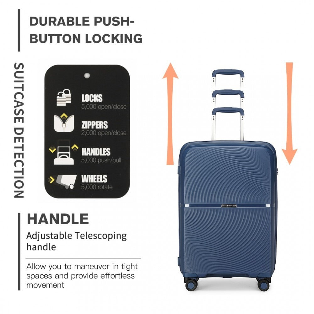 Kono Drift 4 Wheel Lightweight 4 Wheel Luggage With TSA Lock