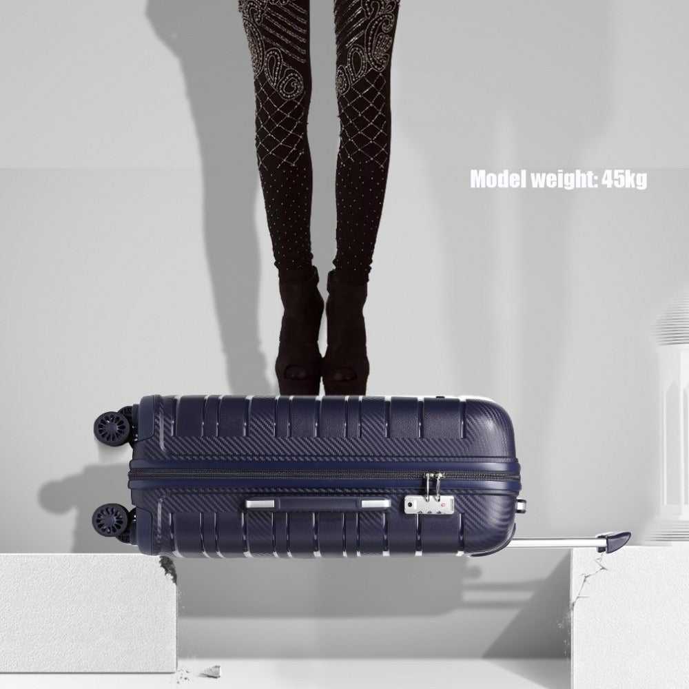 Kono Horizon 4 Wheel Hard Shell Suitcase with TSA Lock