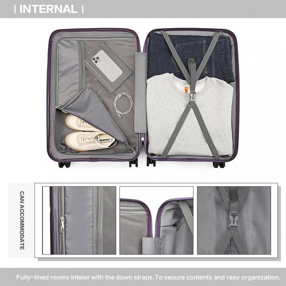 Kono Drift 4 Wheel Lightweight 4 Wheel Luggage With TSA Lock