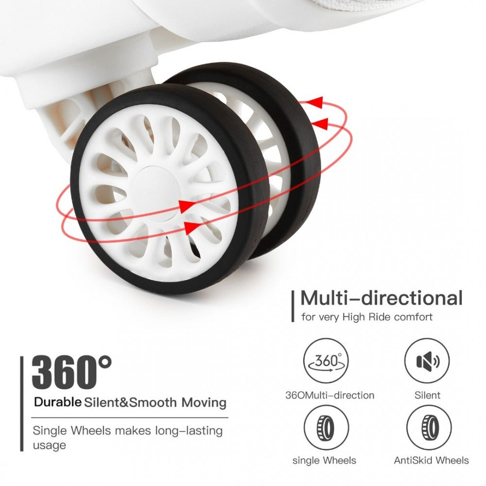 Kono Horizon 4 Wheel Hard Shell Suitcase with TSA Lock