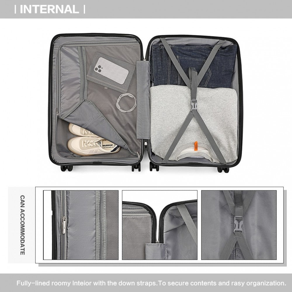 Kono Drift 4 Wheel Lightweight 4 Wheel Luggage With TSA Lock