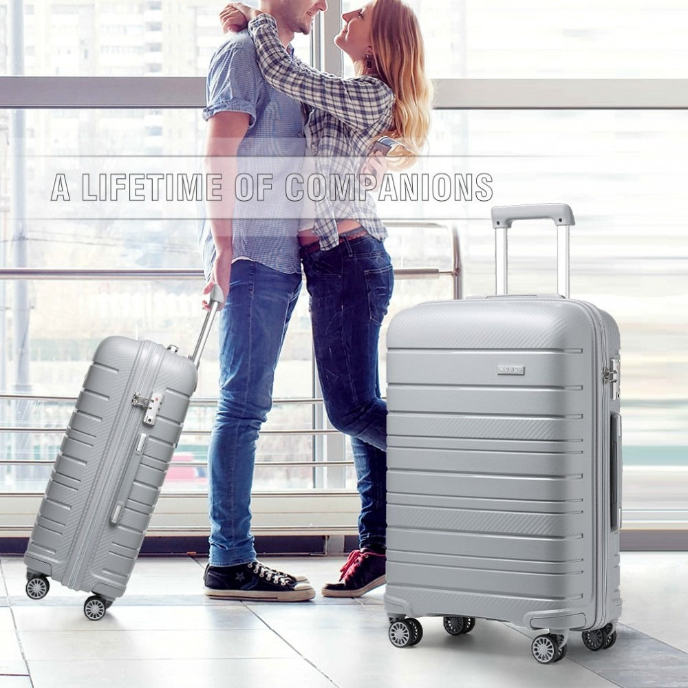 Kono Horizon 4 Wheel Hard Shell Suitcase with TSA Lock