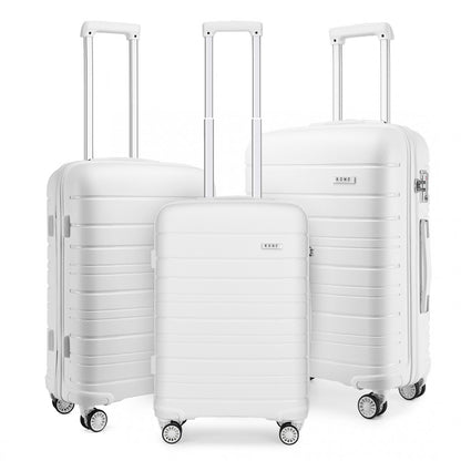Kono K2091L Hard Shell PP (Polypropylene) Suitcase With TSA Lock