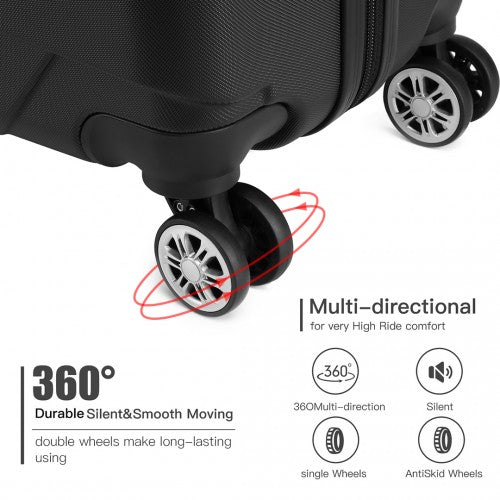 Kono K1772 Hard Shell Cabin Suitcase - 20 Inch
