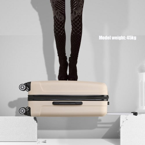 Kono K1773 Hard Shell Medium Suitcase - 24 Inch