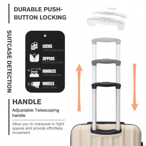 Kono K1773 Hard Shell Large Suitcase - 28 Inch
