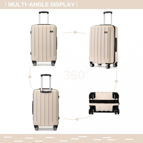 Kono K1773 Hard Shell Medium Suitcase - 24 Inch
